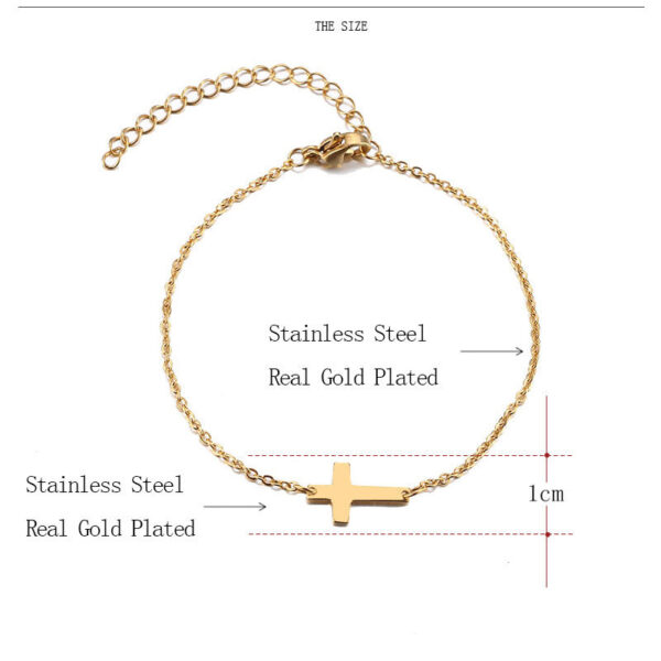 Single Cross Christian Bracelet